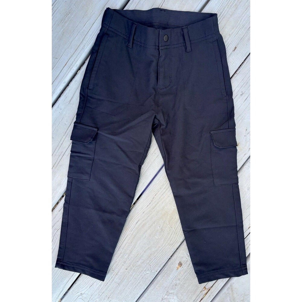 Old Navy Active StretchTech Water Resistant Cargo Pants Boys XS (5) Black NWOT